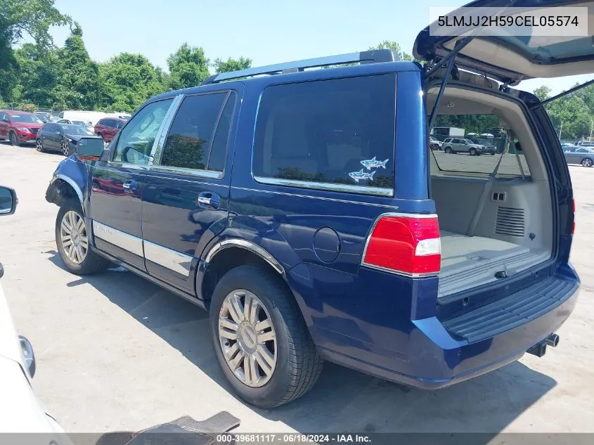 2012 Lincoln Navigator VIN: 5LMJJ2H59CEL05574 Lot: 39681117