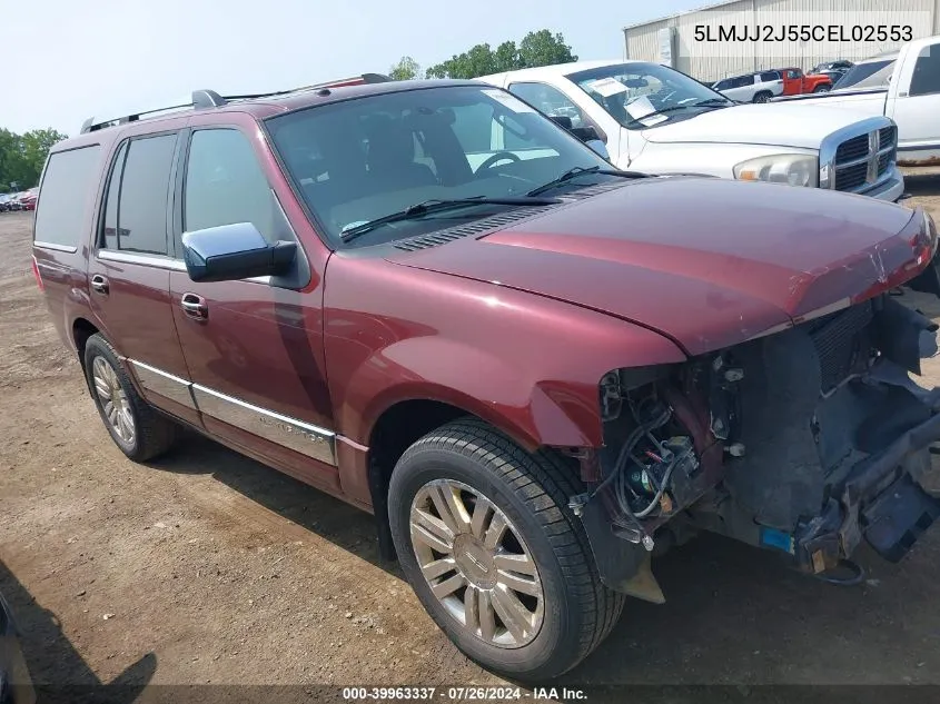 2012 Lincoln Navigator VIN: 5LMJJ2J55CEL02553 Lot: 39963337