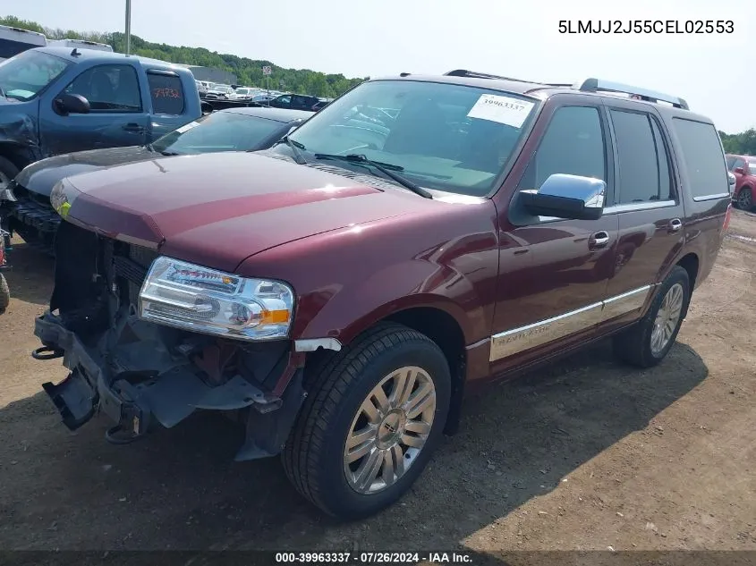 2012 Lincoln Navigator VIN: 5LMJJ2J55CEL02553 Lot: 39963337