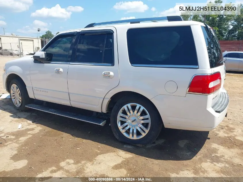 2014 Lincoln Navigator VIN: 5LMJJ2H51EEL04390 Lot: 40090586