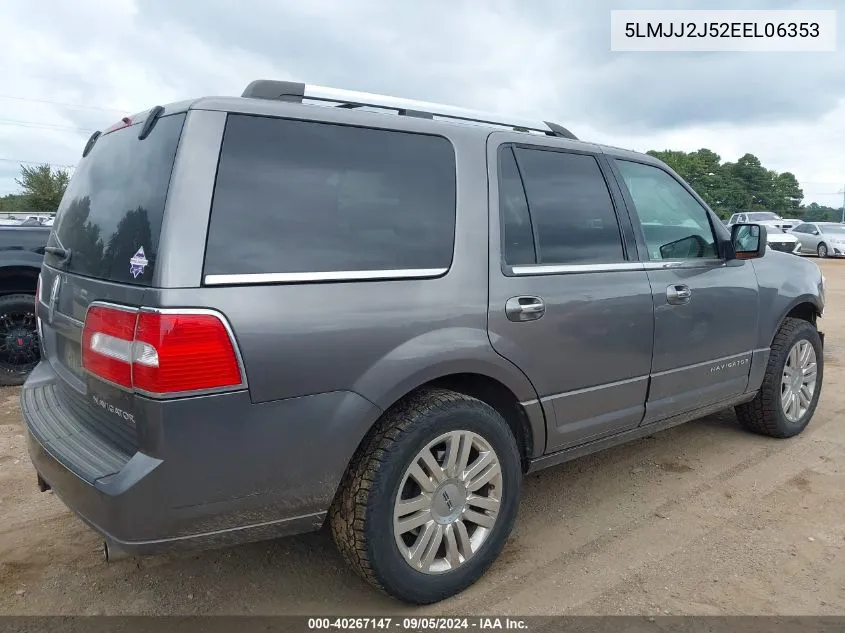 2014 Lincoln Navigator VIN: 5LMJJ2J52EEL06353 Lot: 40267147