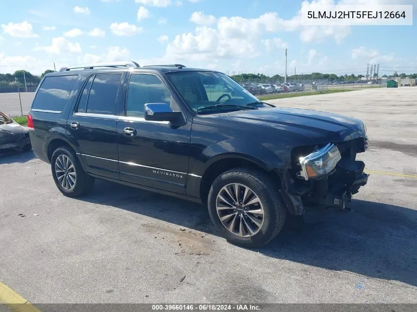 2015 Lincoln Navigator VIN: 5LMJJ2HT5FEJ12664 Lot: 39660146