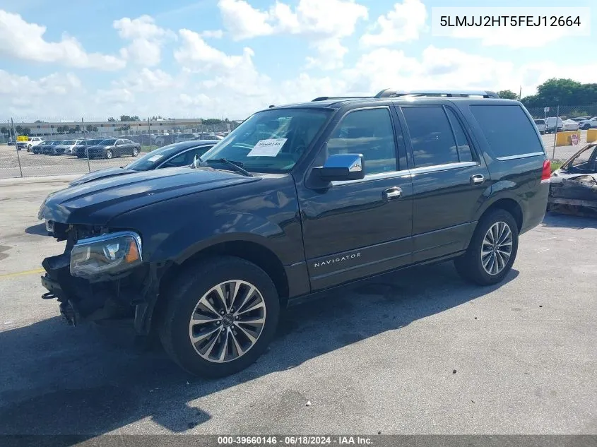 2015 Lincoln Navigator VIN: 5LMJJ2HT5FEJ12664 Lot: 39660146