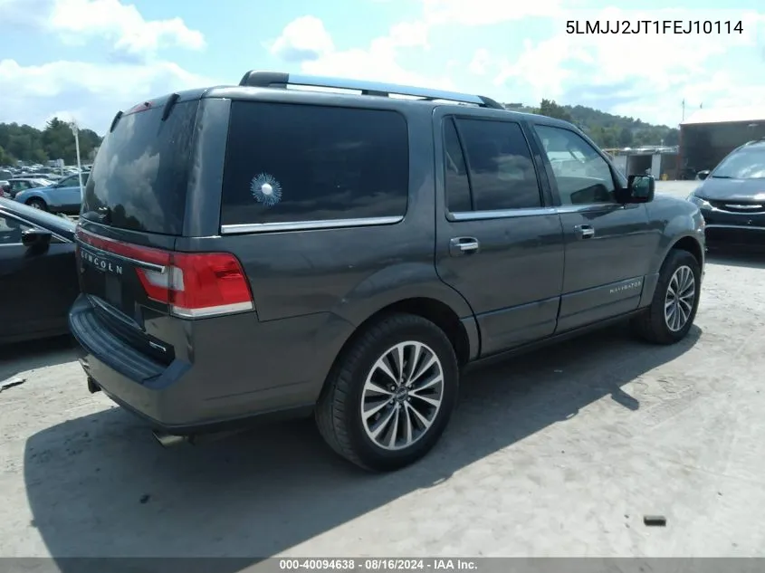 2015 Lincoln Navigator VIN: 5LMJJ2JT1FEJ10114 Lot: 40094638