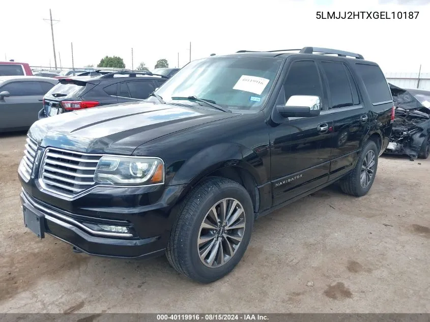 2016 Lincoln Navigator Select VIN: 5LMJJ2HTXGEL10187 Lot: 40119916