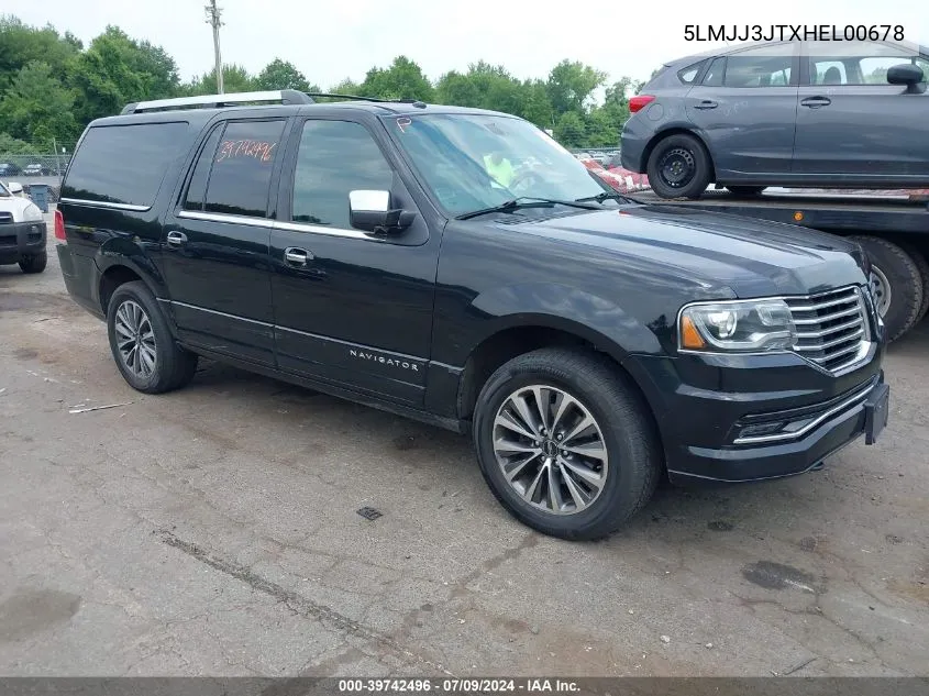 2017 Lincoln Navigator L Select VIN: 5LMJJ3JTXHEL00678 Lot: 39742496