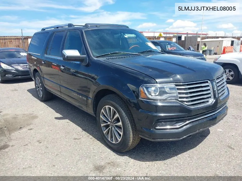 2017 Lincoln Navigator L Select VIN: 5LMJJ3JTXHEL08005 Lot: 40147060