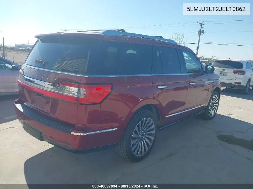 2018 Lincoln Navigator Reserve VIN: 5LMJJ2LT2JEL10862 Lot: 40097094