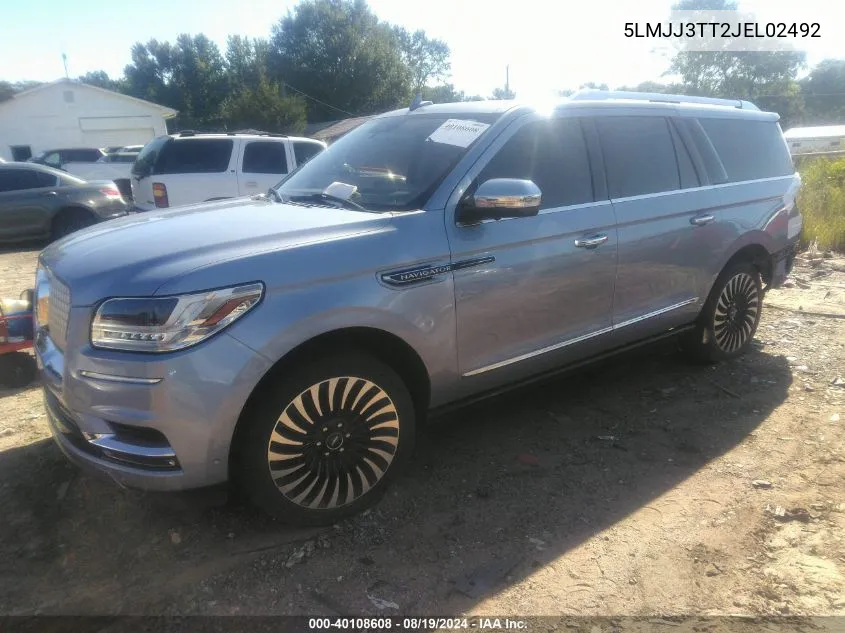 2018 Lincoln Navigator L Black Label VIN: 5LMJJ3TT2JEL02492 Lot: 40108608