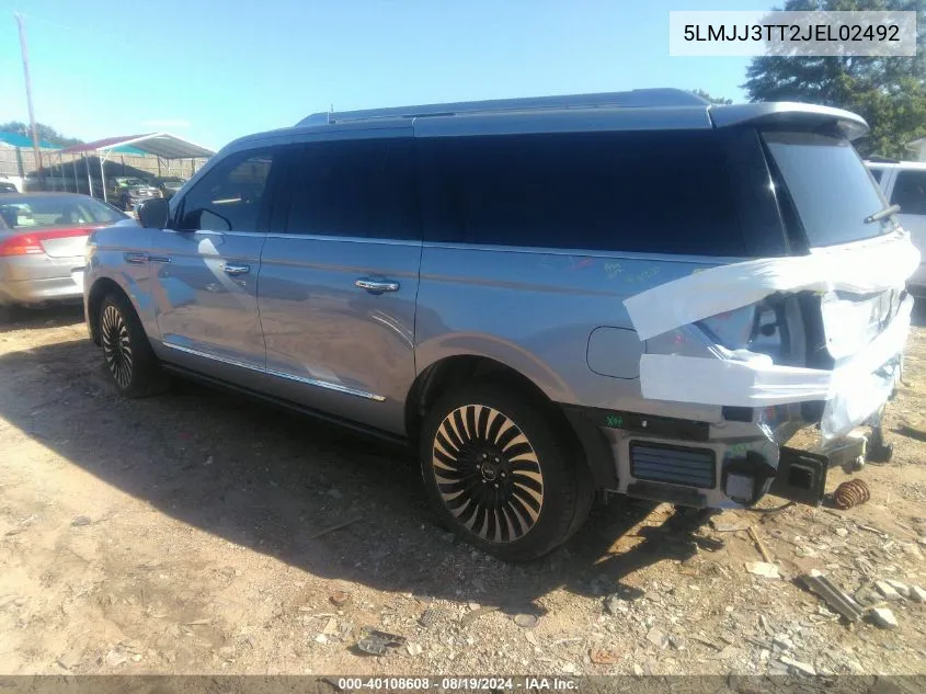 2018 Lincoln Navigator L Black Label VIN: 5LMJJ3TT2JEL02492 Lot: 40108608