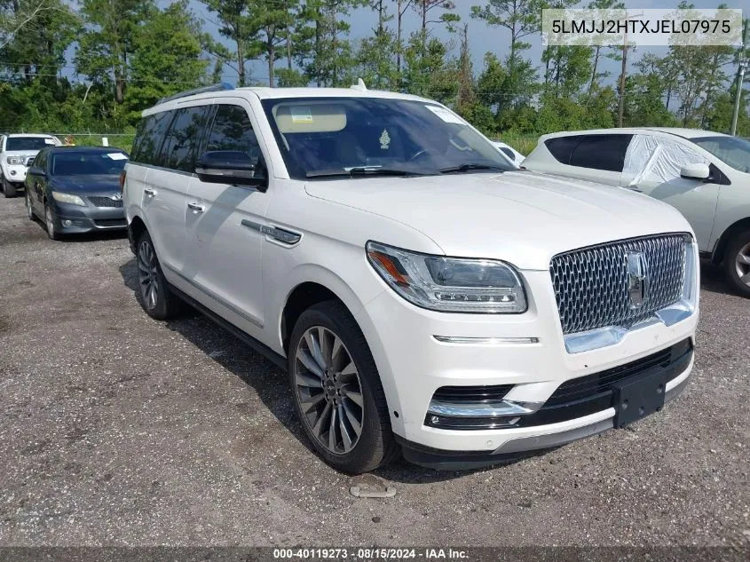 2018 Lincoln Navigator Select VIN: 5LMJJ2HTXJEL07975 Lot: 40119273