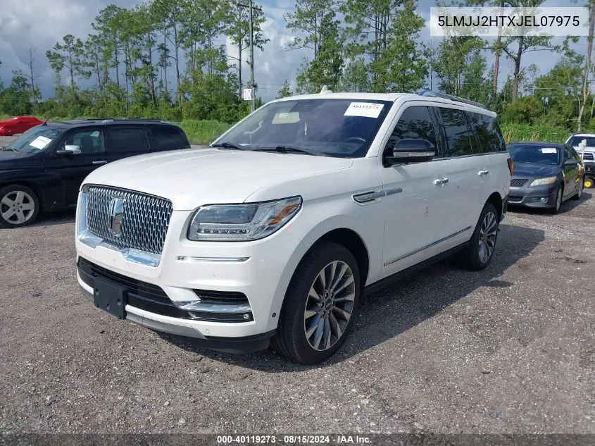 2018 Lincoln Navigator Select VIN: 5LMJJ2HTXJEL07975 Lot: 40119273