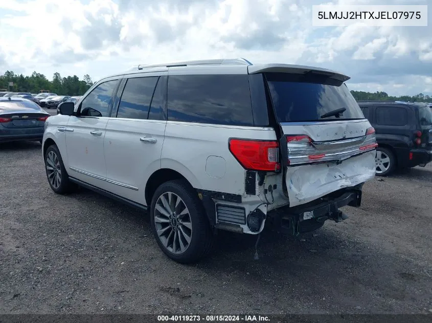 2018 Lincoln Navigator Select VIN: 5LMJJ2HTXJEL07975 Lot: 40119273