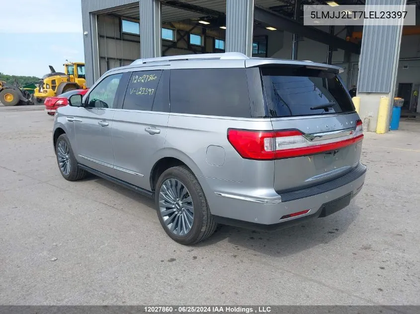 2020 Lincoln Navigator VIN: 5LMJJ2LT7LEL23397 Lot: 12027860