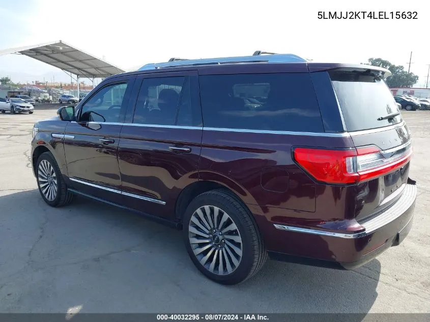 2020 Lincoln Navigator Reserve VIN: 5LMJJ2KT4LEL15632 Lot: 40032295