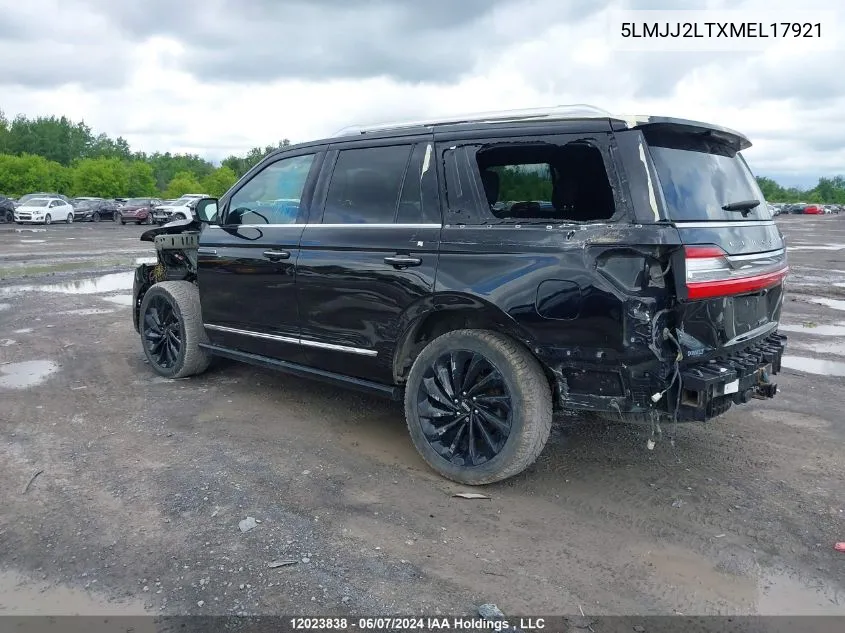 5LMJJ2LTXMEL17921 2021 Lincoln Navigator