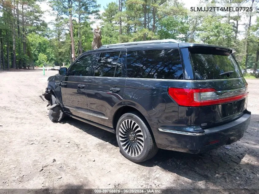 2021 Lincoln Navigator Black Label VIN: 5LMJJ2TT4MEL07725 Lot: 39758875