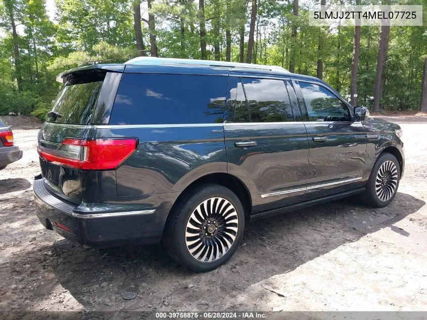 2021 Lincoln Navigator Black Label VIN: 5LMJJ2TT4MEL07725 Lot: 39758875