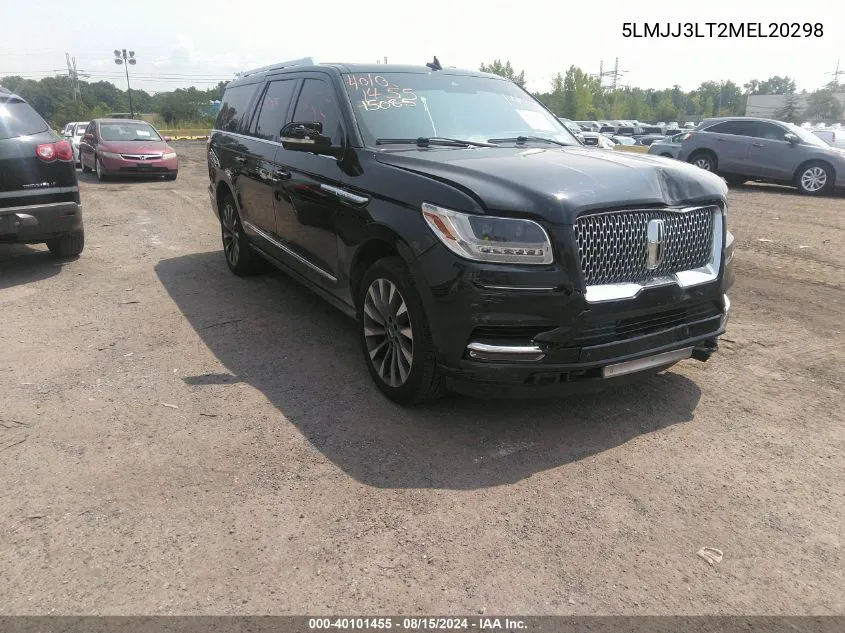 2021 Lincoln Navigator Reserve L VIN: 5LMJJ3LT2MEL20298 Lot: 40101455