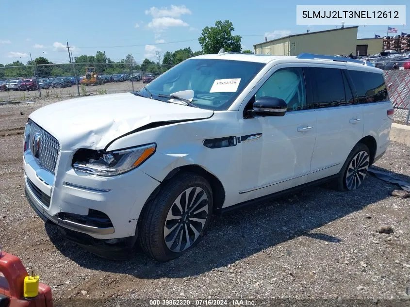 2022 Lincoln Navigator Reserve VIN: 5LMJJ2LT3NEL12612 Lot: 39852320