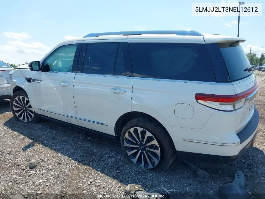 5LMJJ2LT3NEL12612 2022 Lincoln Navigator Reserve