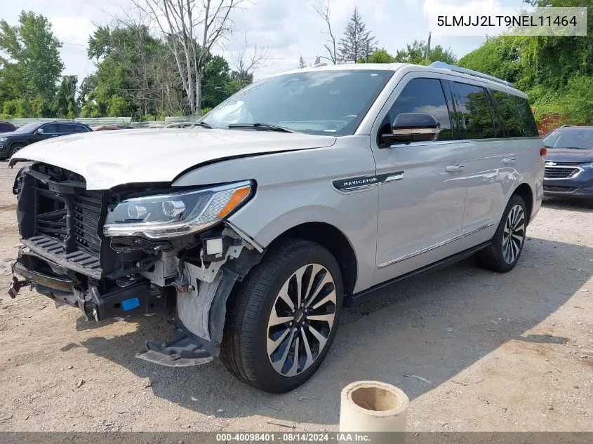 2022 Lincoln Navigator Reserve VIN: 5LMJJ2LT9NEL11464 Lot: 40098401