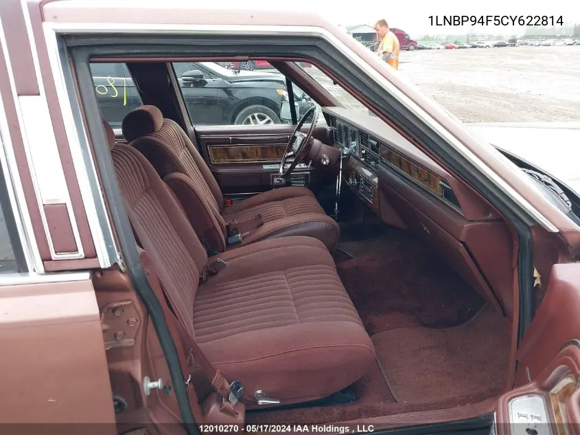 1LNBP94F5CY622814 1982 Lincoln Town Car