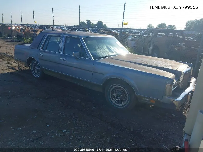 1LNBM82FXJY799555 1988 Lincoln Town Car Signature