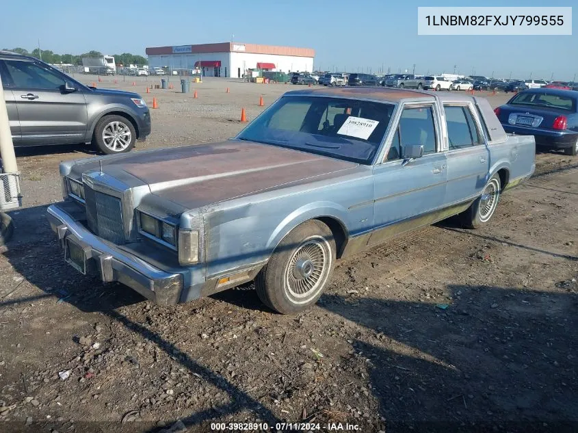 1LNBM82FXJY799555 1988 Lincoln Town Car Signature