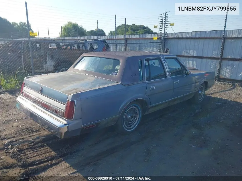 1LNBM82FXJY799555 1988 Lincoln Town Car Signature