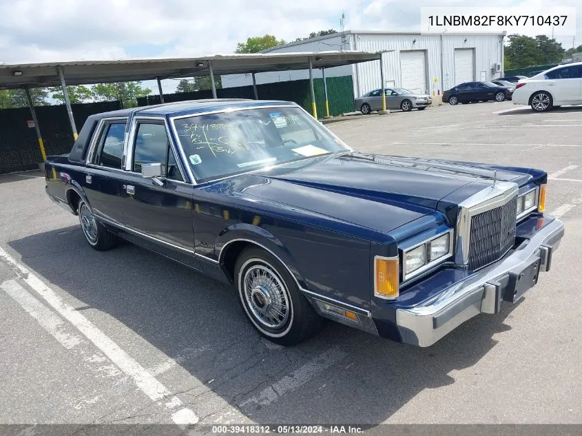 1989 Lincoln Town Car Signature VIN: 1LNBM82F8KY710437 Lot: 39418312