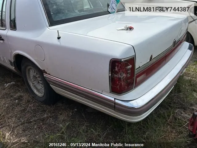 1LNLM81F3LY744387 1990 Lincoln Town Car