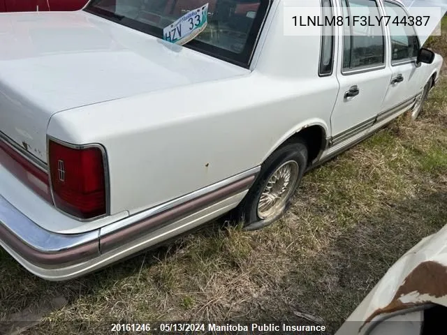 1LNLM81F3LY744387 1990 Lincoln Town Car