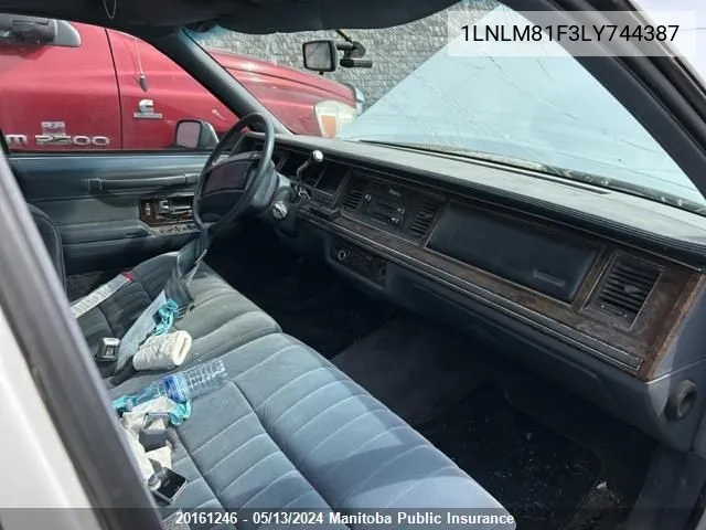 1LNLM81F3LY744387 1990 Lincoln Town Car