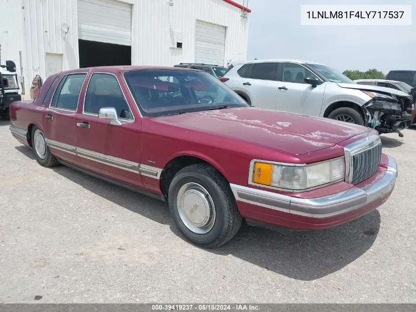 1990 Lincoln Town Car VIN: 1LNLM81F4LY717537 Lot: 39419237