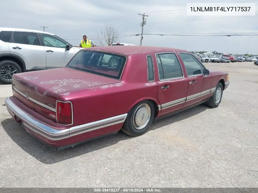 1LNLM81F4LY717537 1990 Lincoln Town Car