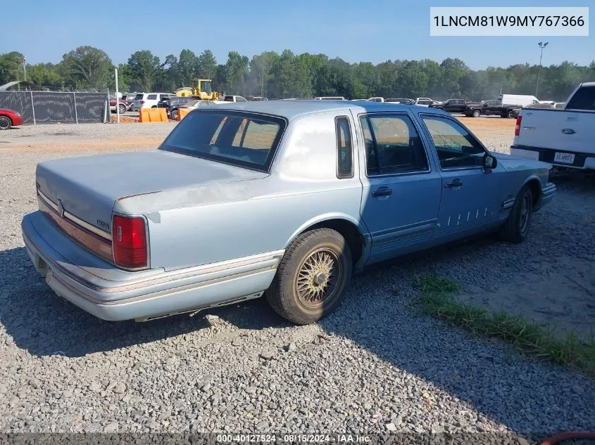 1991 Lincoln Town Car Executive VIN: 1LNCM81W9MY767366 Lot: 40127524