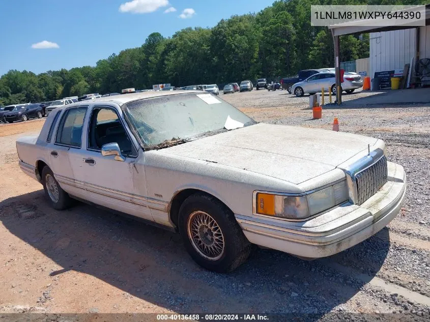 1LNLM81WXPY644390 1993 Lincoln Town Car Executive