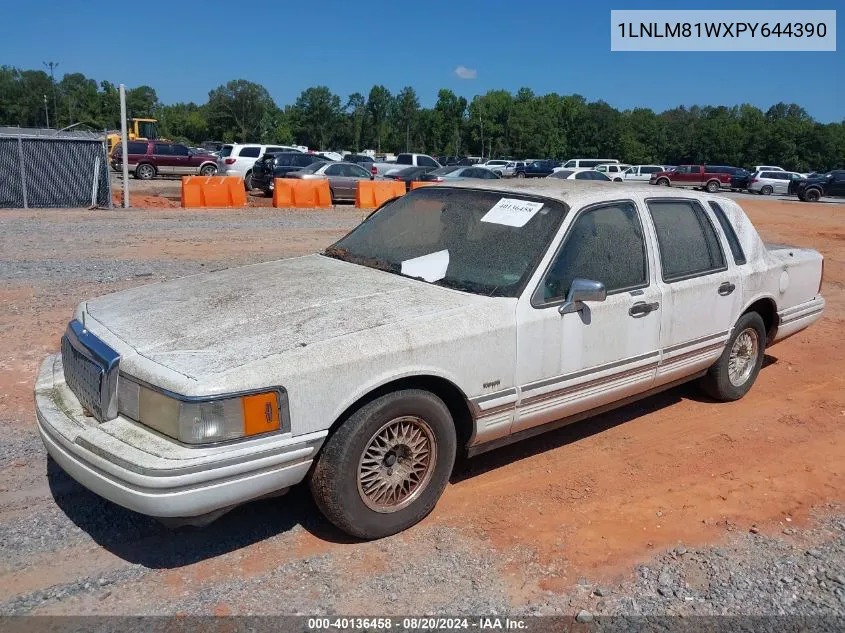 1LNLM81WXPY644390 1993 Lincoln Town Car Executive