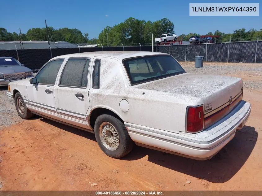 1LNLM81WXPY644390 1993 Lincoln Town Car Executive