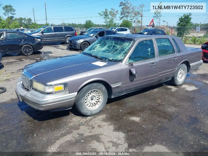 1996 Lincoln Town Car Executive VIN: 1LNLM81W4TY723502 Lot: 39433383