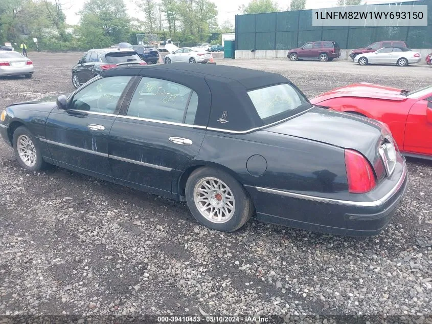 1LNFM82W1WY693150 1998 Lincoln Town Car Signature