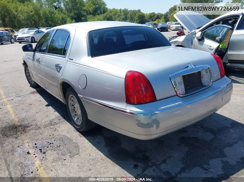 1LNFM82W8WY726659 1998 Lincoln Town Car Signature