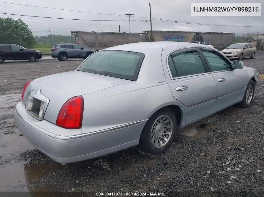 2000 Lincoln Town Car Signature VIN: 1LNHM82W6YY898216 Lot: 39417973