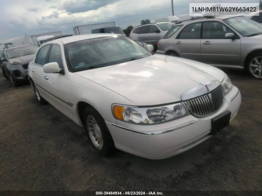 2002 Lincoln Town Car Executive VIN: 1LNHM81W62Y663422 Lot: 39484934