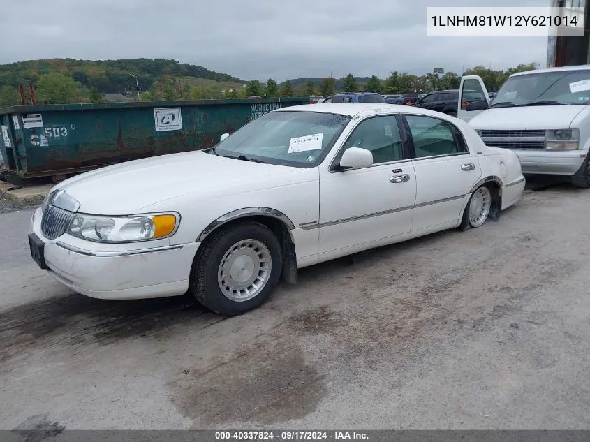 2002 Lincoln Town Car Executive VIN: 1LNHM81W12Y621014 Lot: 40337824