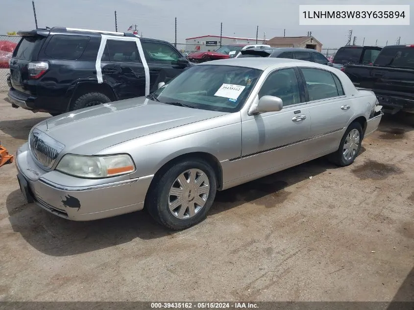 2003 Lincoln Town Car Cartier VIN: 1LNHM83W83Y635894 Lot: 39435162