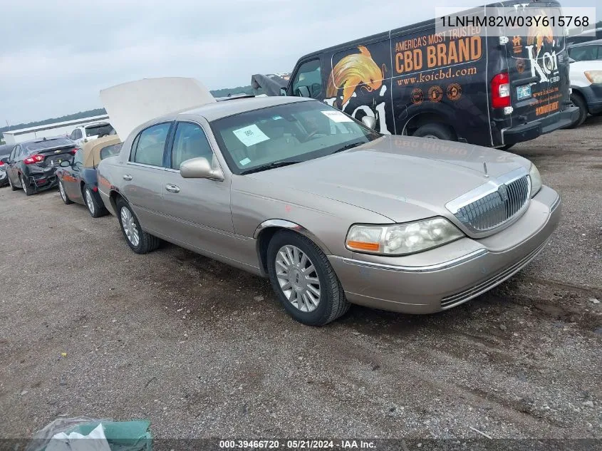 1LNHM82W03Y615768 2003 Lincoln Town Car Signature