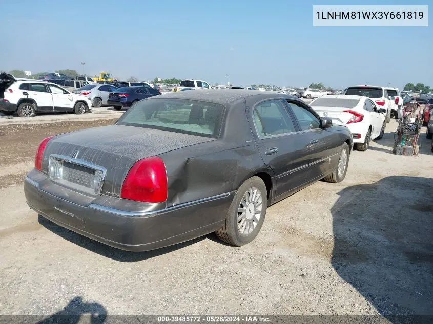 2003 Lincoln Town Car Executive VIN: 1LNHM81WX3Y661819 Lot: 39485772