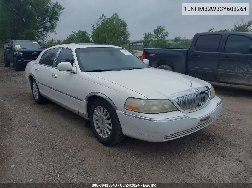 1LNHM82W33Y608264 2003 Lincoln Town Car Signature